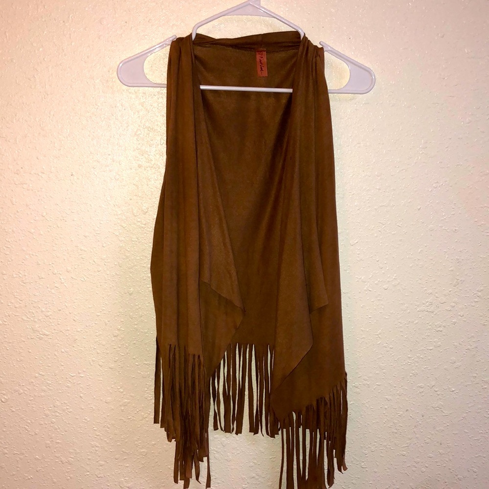 Western Suede Fringe Overcoat